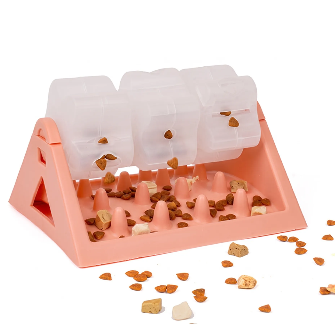 Rotating Puzzle Dog Bowl Slow Feeder Anti Bloat Gulp Interactive Feed Dish