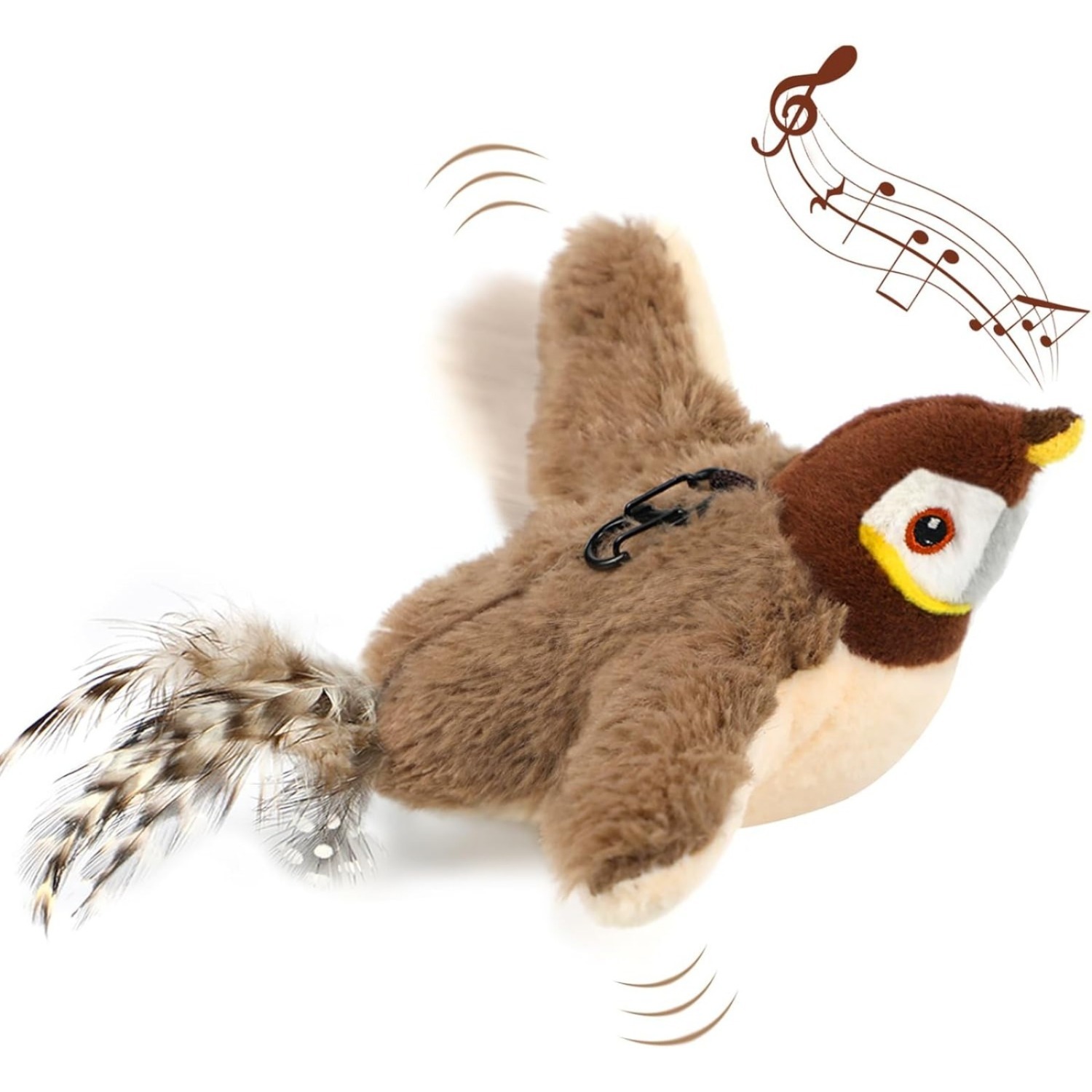 TGFIX Electric Cat Toy Bird For Self-Play - Interactive Automatic Cat Toy With Catnip, Rechargeable Puzzle Cat Toy For Cats To Play And Kick