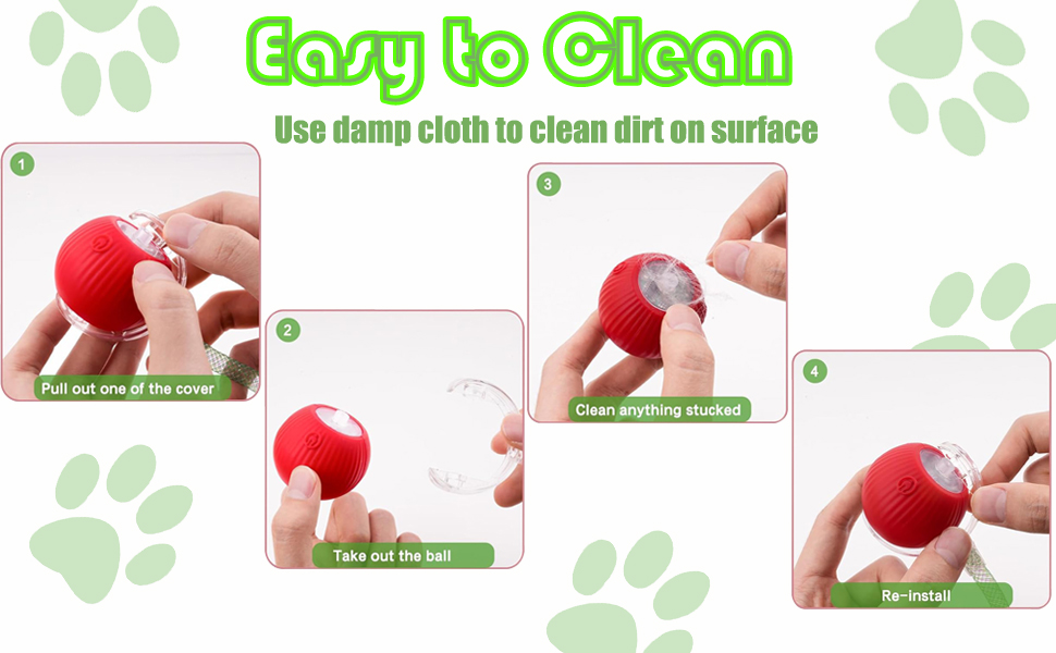 Tail Interactive Cat Toys For Indoor Cats, Motion Activate Cat Toy, Smart Kitten Rolling Ball Moving Ball Toys, Rechargeable Dog Cats Ball For Enrichment Exercise