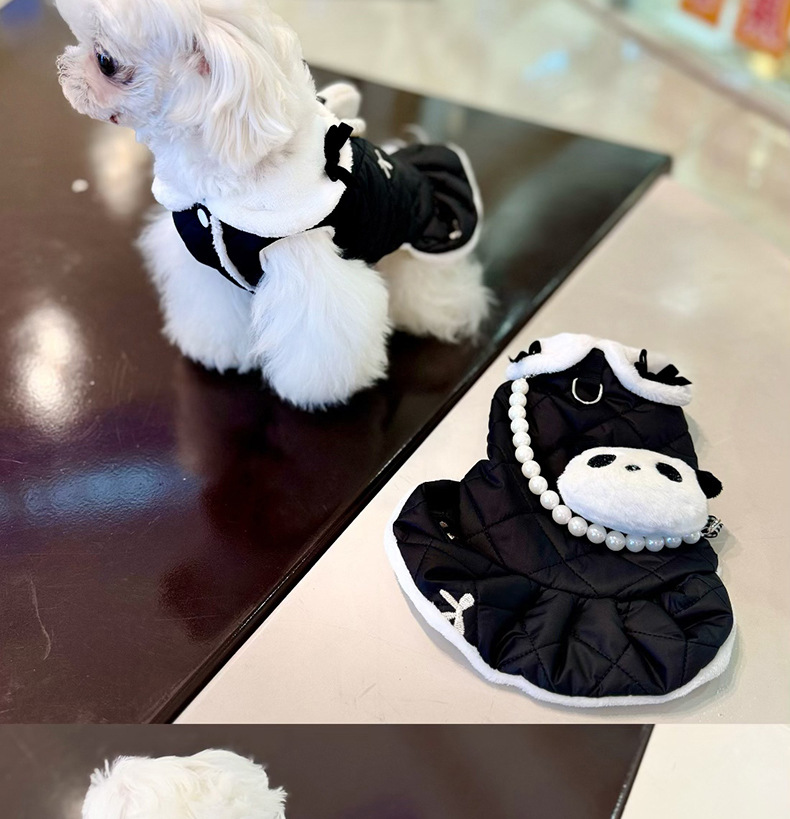 Pet Dog Cat Clothes Cotton-padded Clothes Traction Clothes