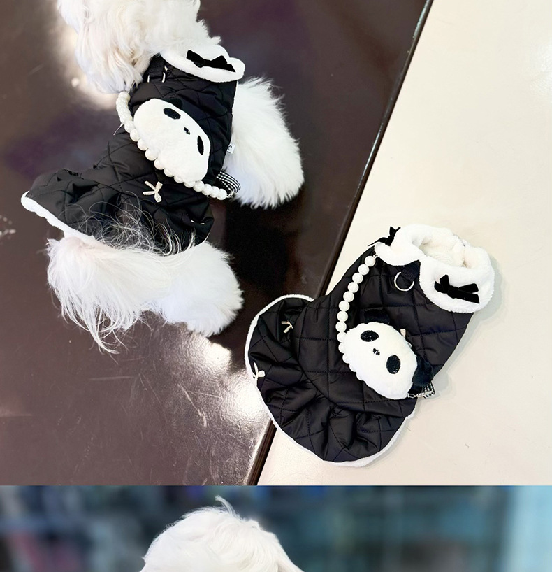 Pet Dog Cat Clothes Cotton-padded Clothes Traction Clothes