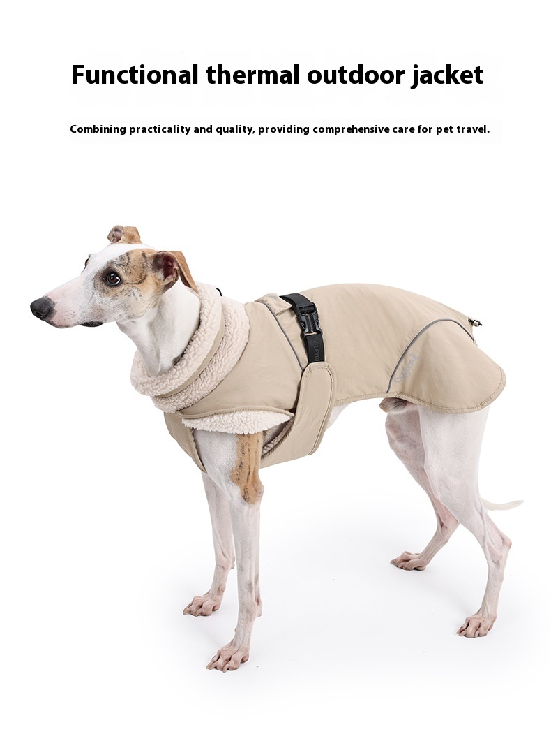 Dog Cotton-padded Clothes Go Out In Autumn And Winter Warm-keeping And Cold-proof Pet Clothes