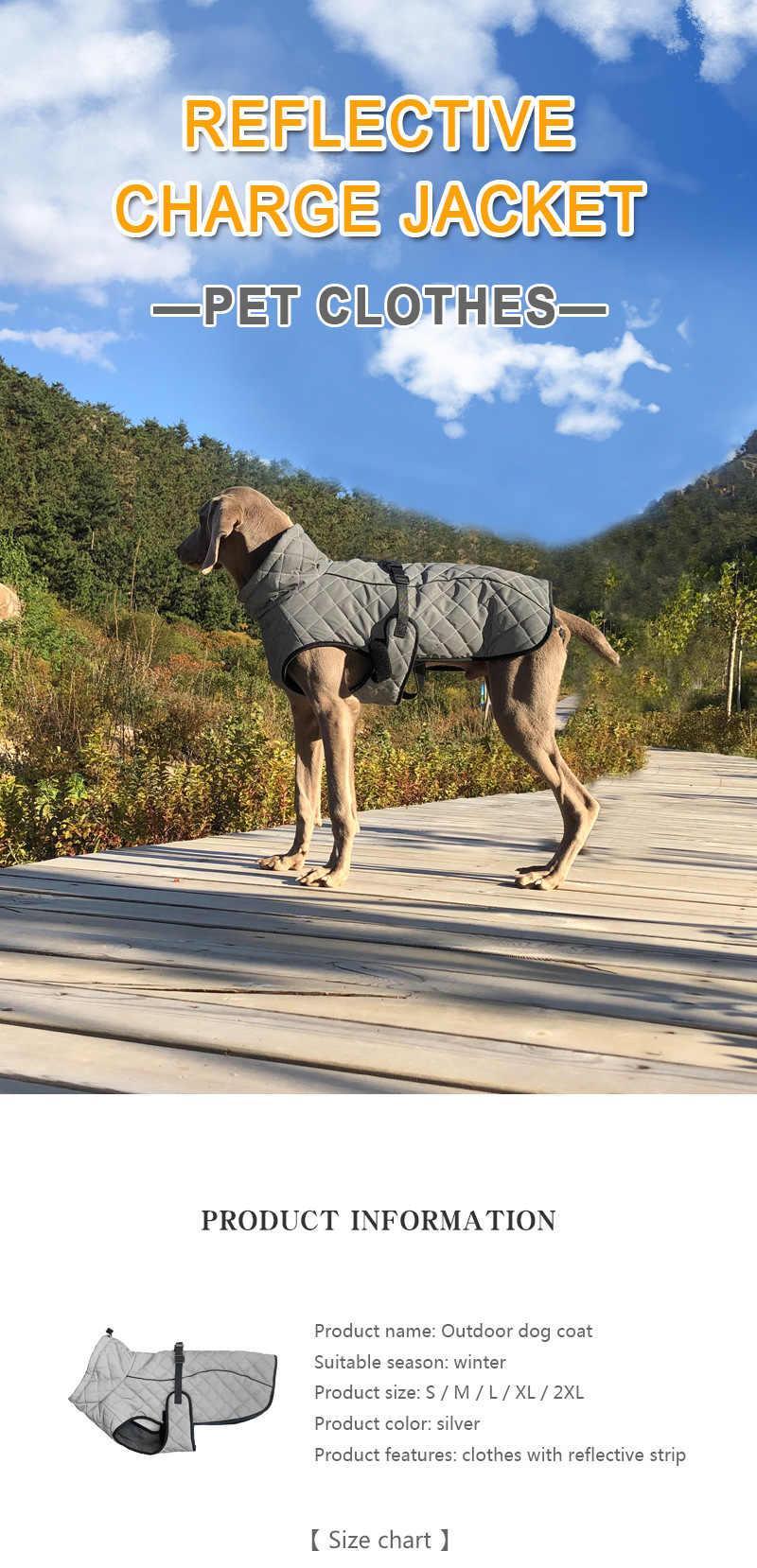 Pet Clothing Full-body Reflective Tactical Jacket For Dogs