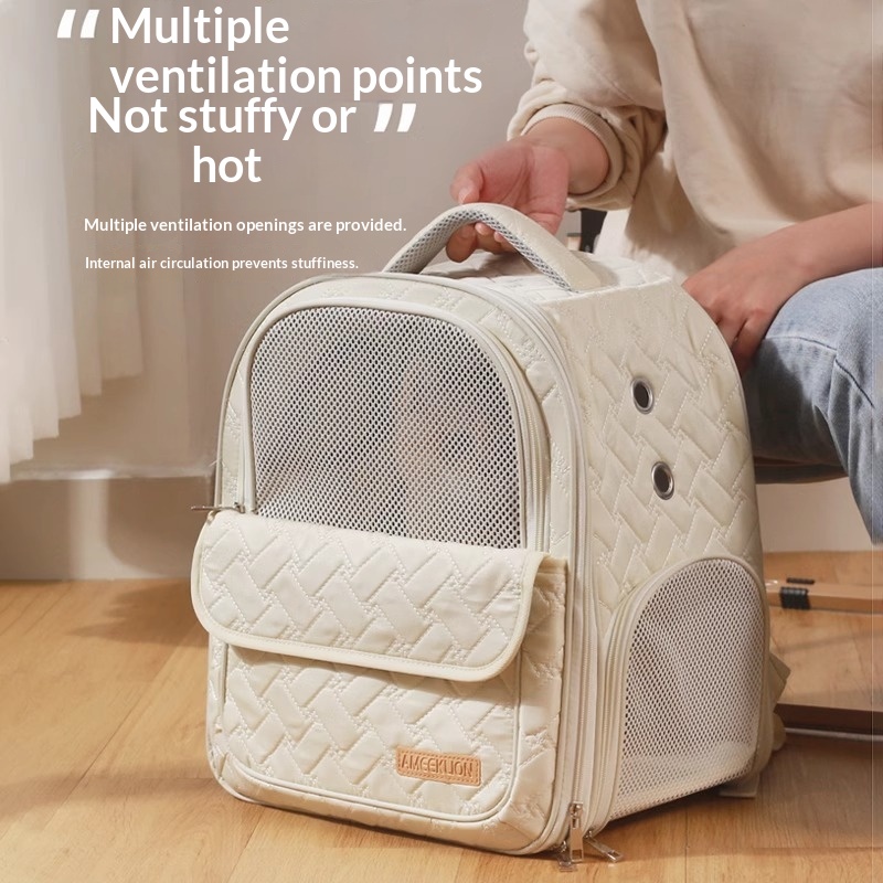 Cat Carrier Space Capsule Lightweight Portable Handheld Backpack Breathable Pet Bag For Outings