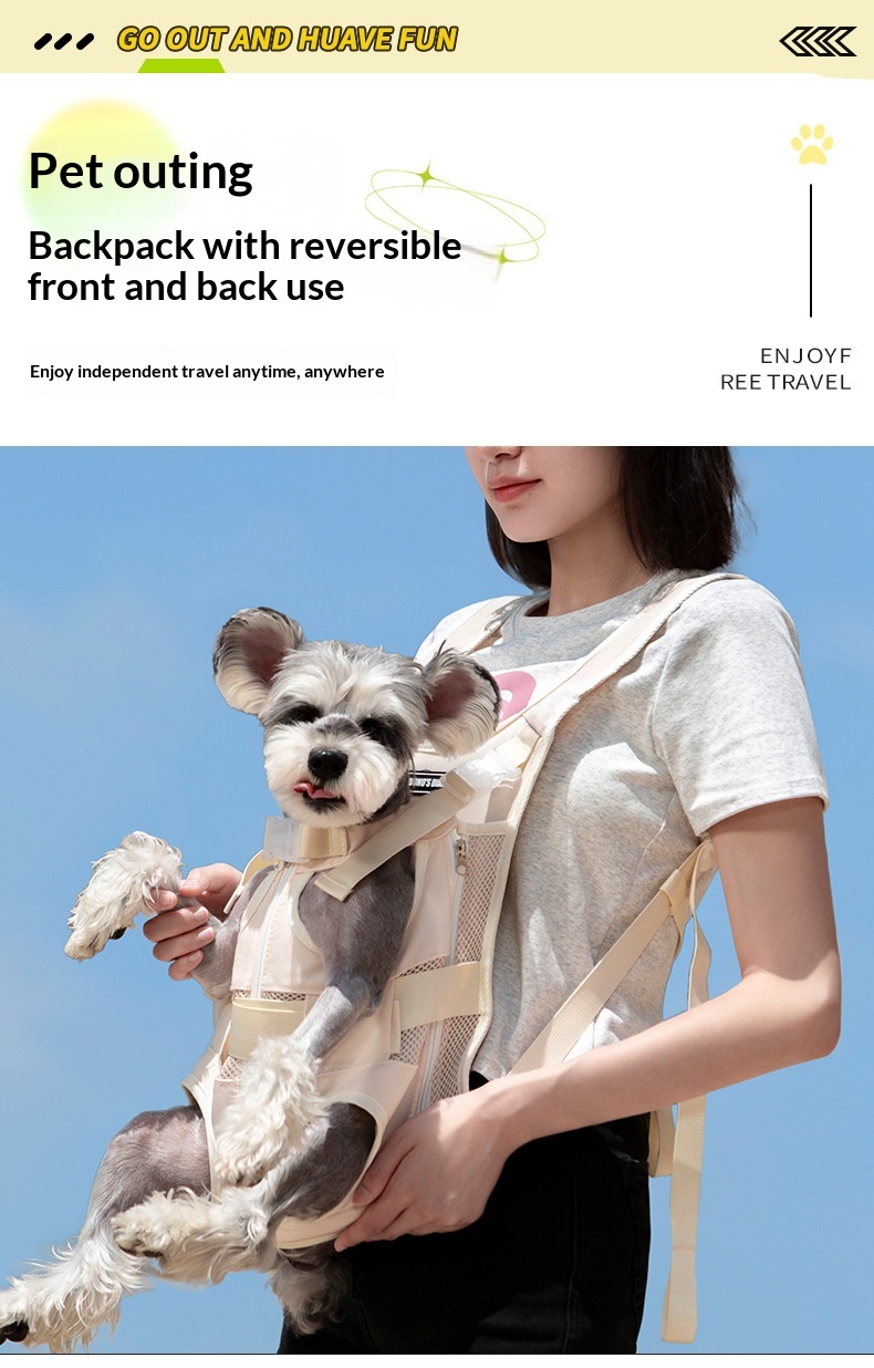 Hug-style Medium-to-small Pet Carrier Backpack For Outings