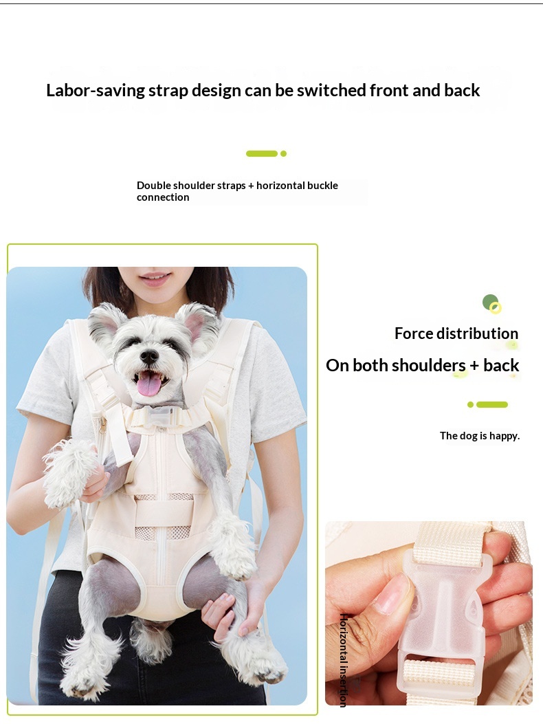 Hug-style Medium-to-small Pet Carrier Backpack For Outings