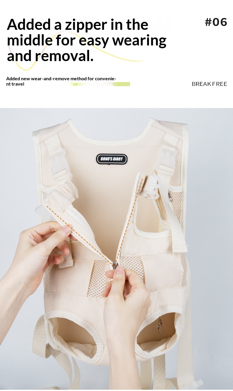 Hug-style Medium-to-small Pet Carrier Backpack For Outings