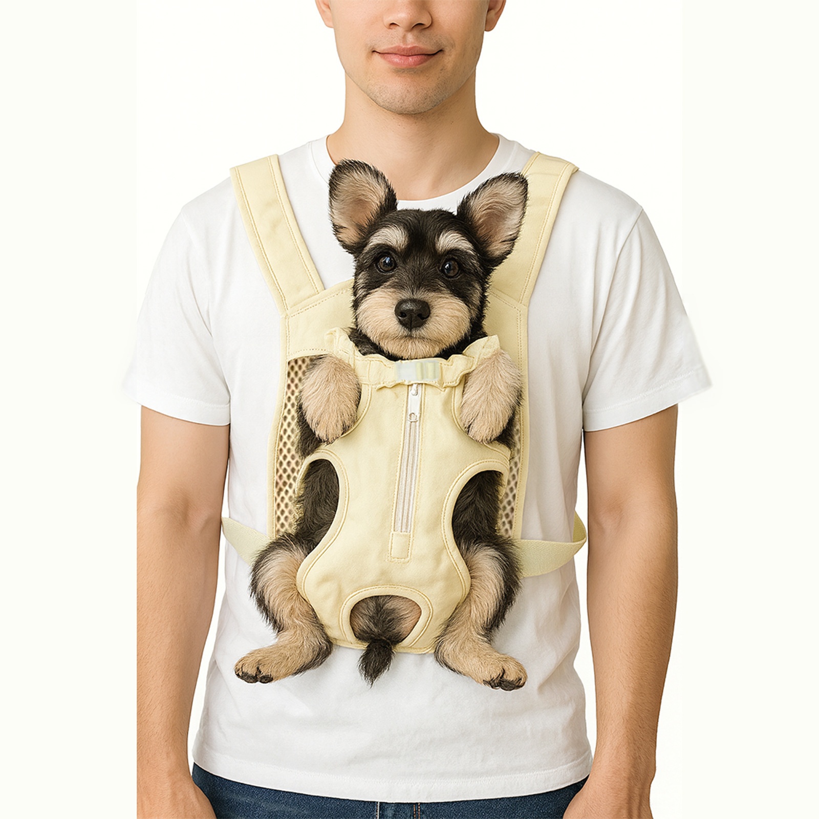 Portable Chest Harness Pet Carrier For Small And Medium-Sized Pets