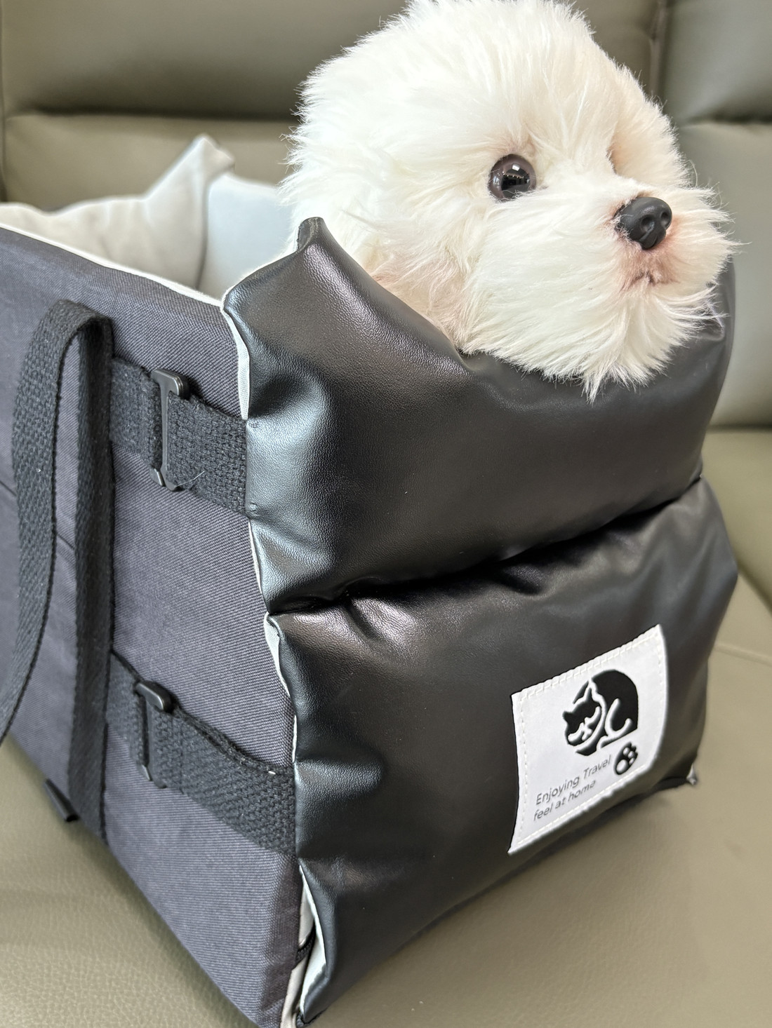 Leather Dog Bed Cat Carrier And Car Seat Mat