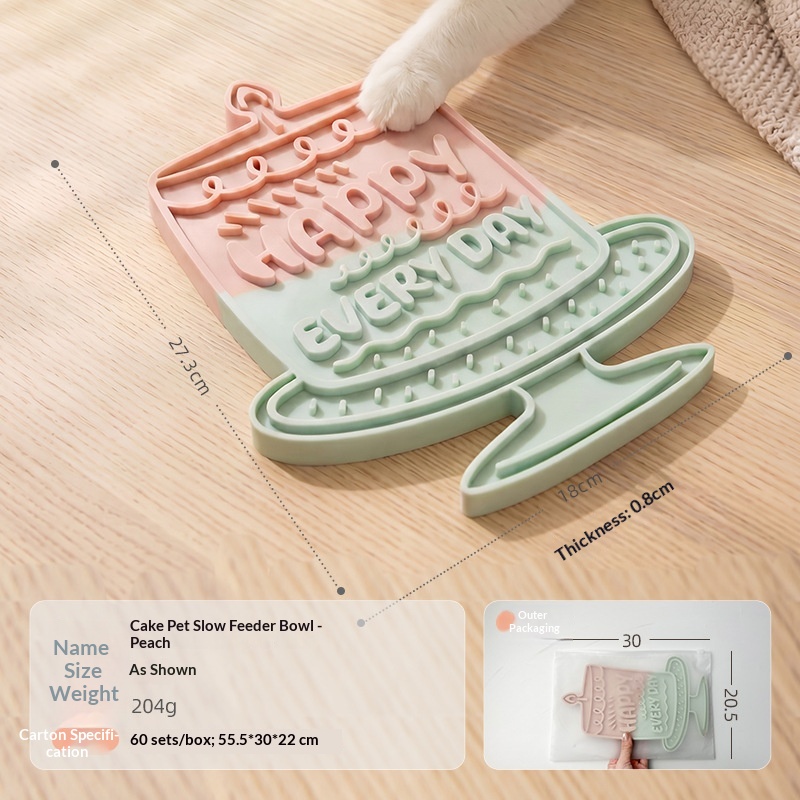 Pet Licking Mat Silicone Pad Cat And Dog Feeding Dish