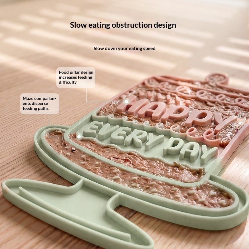 Pet Licking Mat Silicone Pad Cat And Dog Feeding Dish