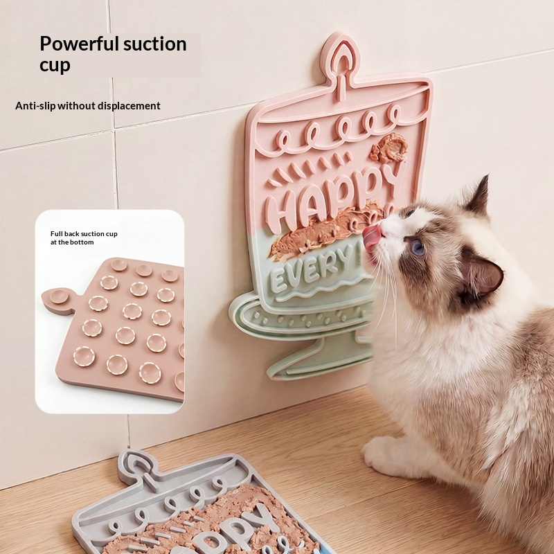 Pet Licking Mat Silicone Pad Cat And Dog Feeding Dish