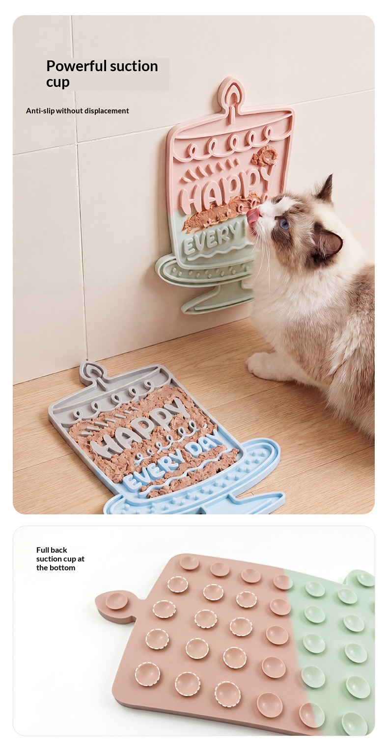 Pet Licking Mat Silicone Pad Cat And Dog Feeding Dish
