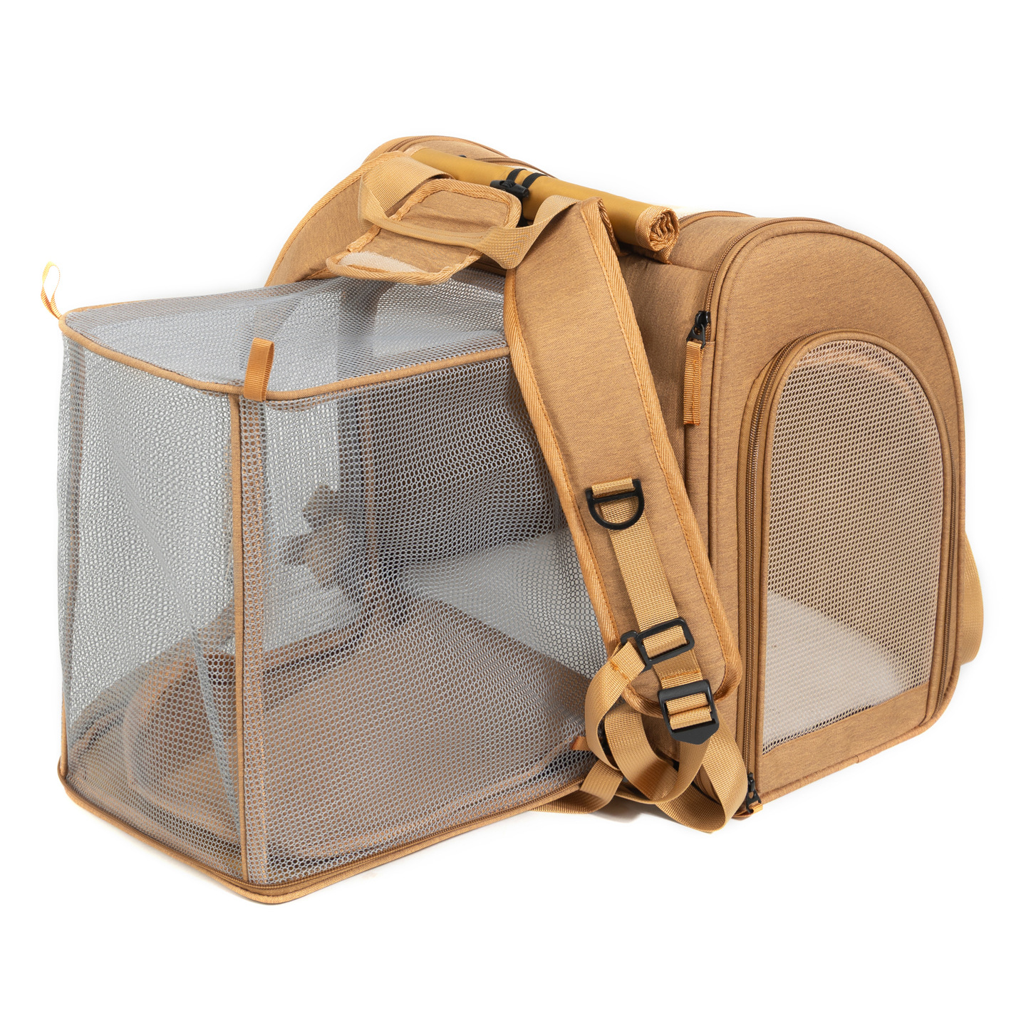 Portable Expandable Dual-Shoulder Pet Backpack For Outings