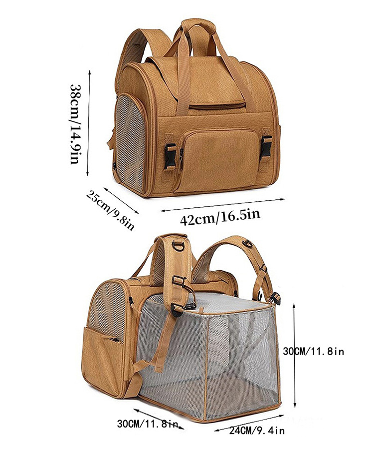 Portable Expandable Dual-Shoulder Pet Backpack For Outings