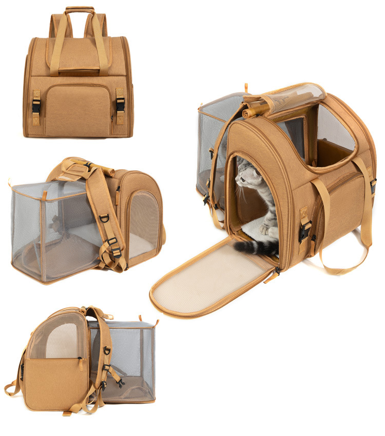 Portable Expandable Dual-Shoulder Pet Backpack For Outings