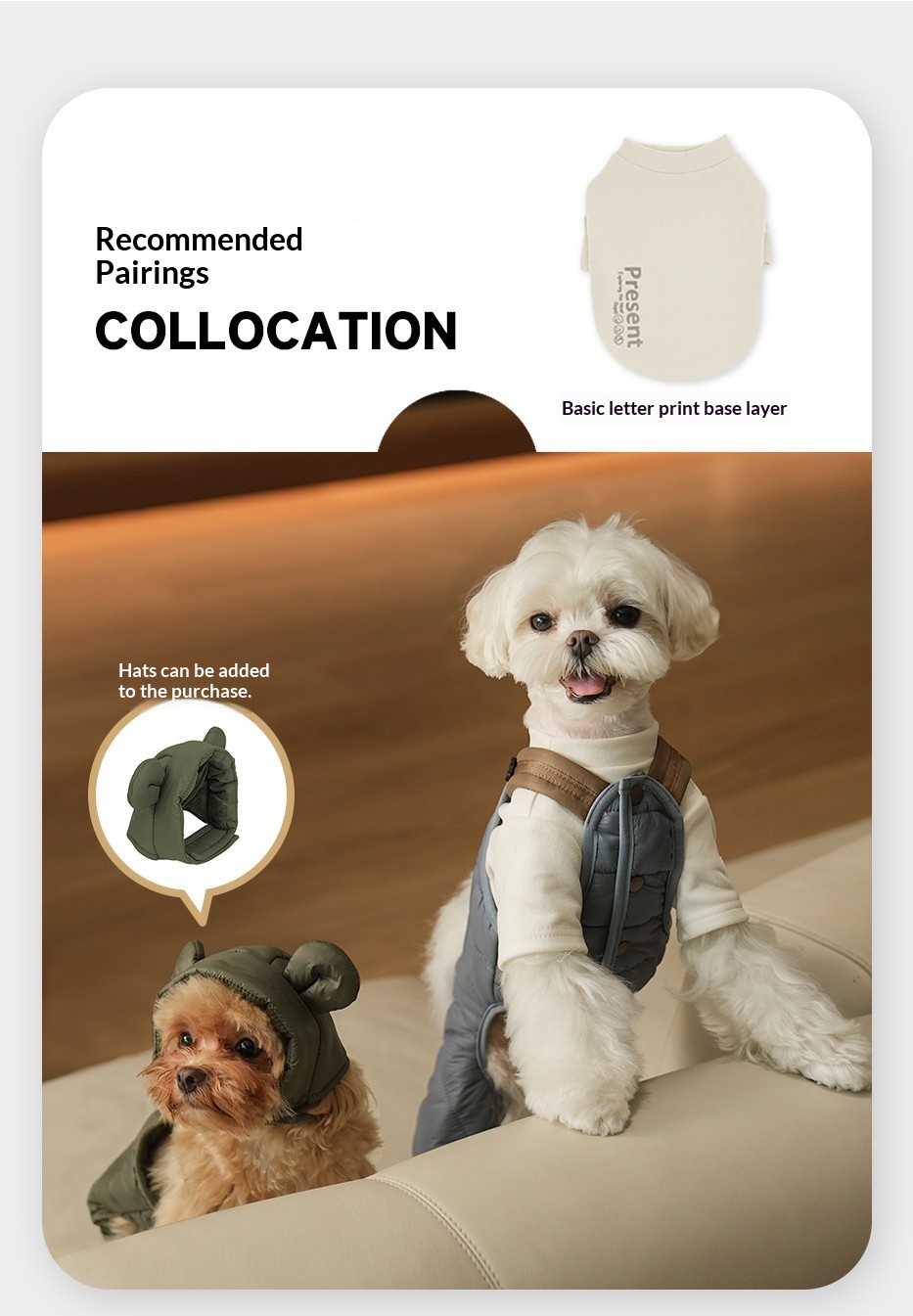 Pet Puppy Jumpsuit With Straps Cotton Padded Coat