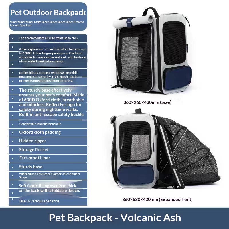 Pet Outdoor Backpack Portable And Breathable Pet Carrier