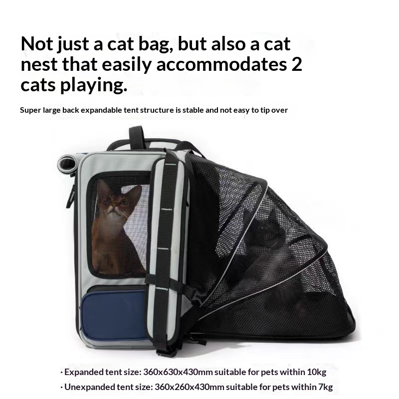 Pet Outdoor Backpack Portable And Breathable Pet Carrier