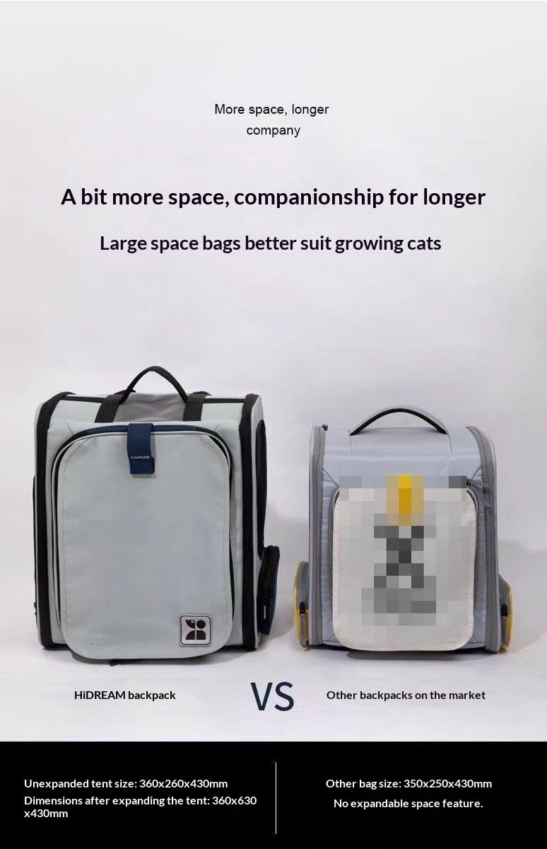 Pet Outdoor Backpack Portable And Breathable Pet Carrier