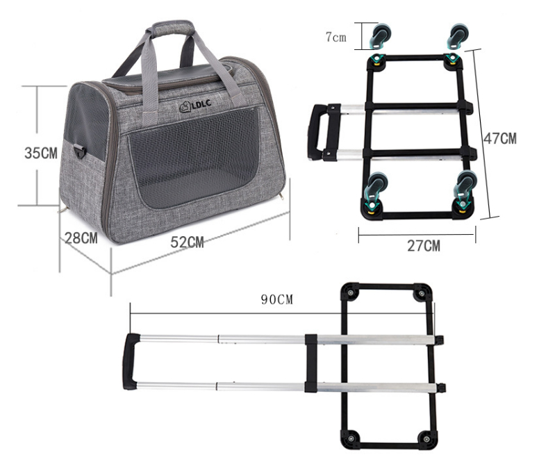 Large Detachable Cat And Dog Carrier
