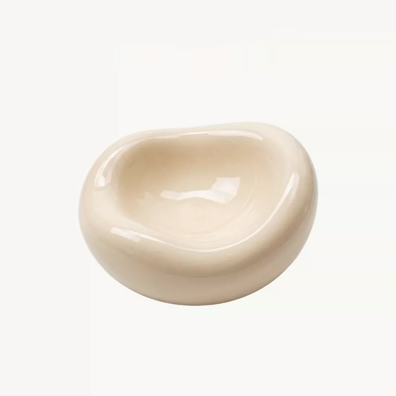 Ceramic Tip-Proof Cat Food Bowl