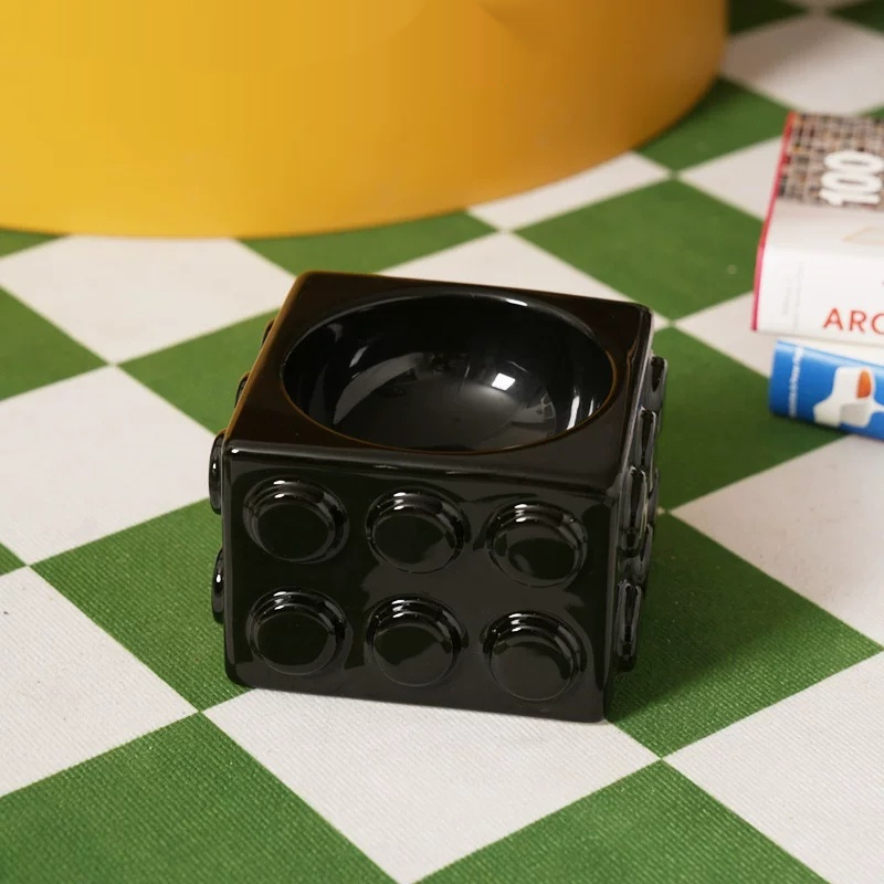 Building Block Pet Ceramic Water Bowl