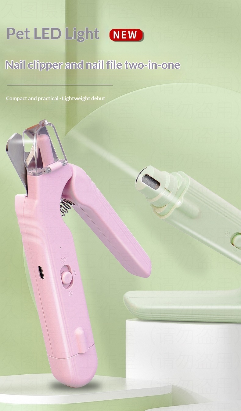 2-in-1 LED Electric Nail Clipper