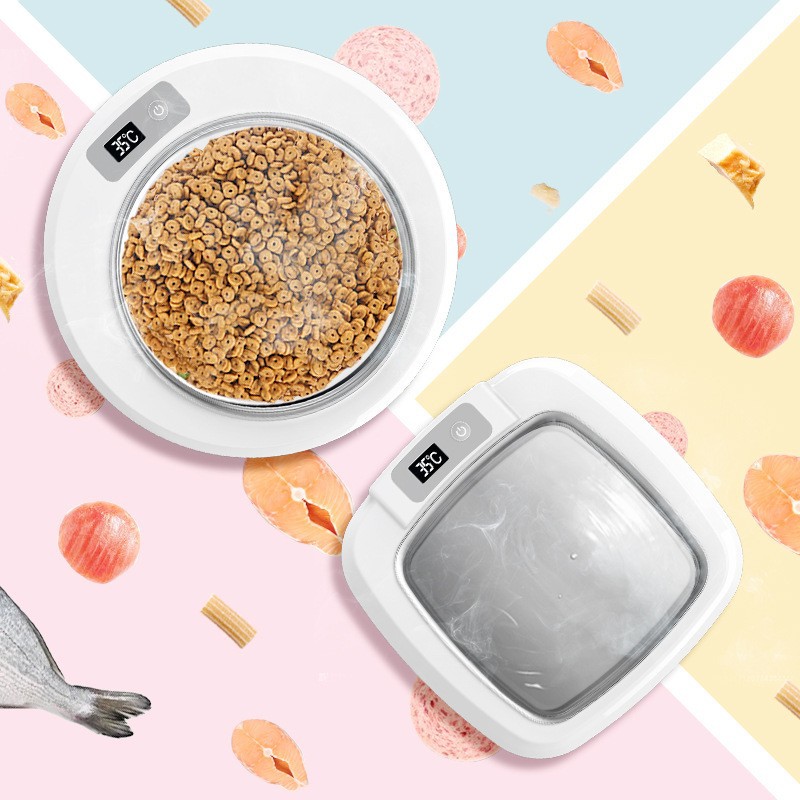Food-grade Stainless Steel Smart Heated Pet Bowl