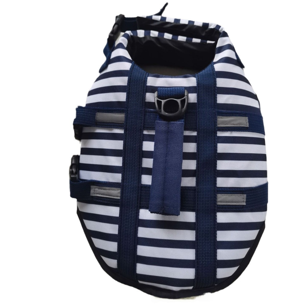 600D Oxford Cloth Digital-Print Striped Pet Life Jacket