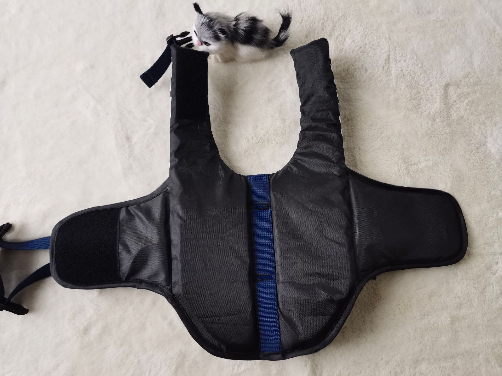 600D Oxford Cloth Digital-Print Striped Pet Life Jacket