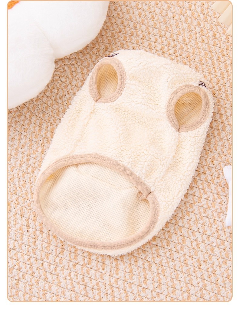 Cute Autumn Winter Dog Hoodie With A Little Bear Pocket