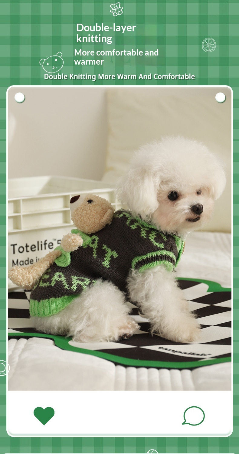 Dog Clothes Autumn Bichon Frise Puppy Sweater
