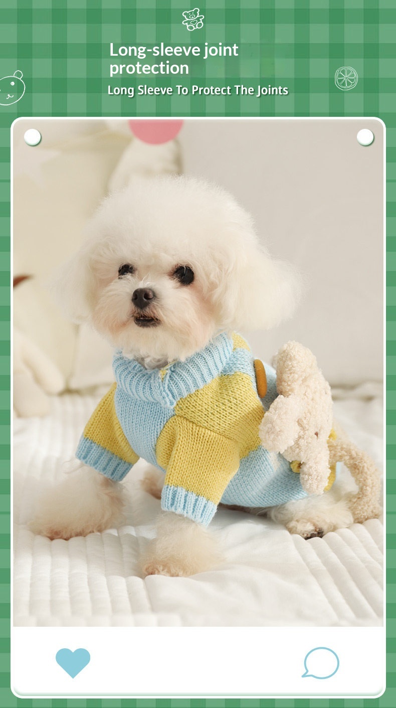 Dog Clothes Autumn Bichon Frise Puppy Sweater