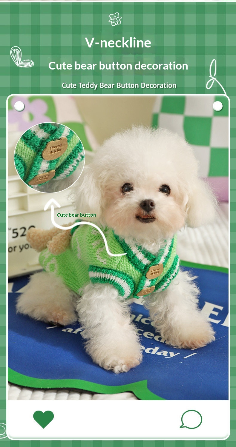 Dog Clothes Autumn Bichon Frise Puppy Sweater