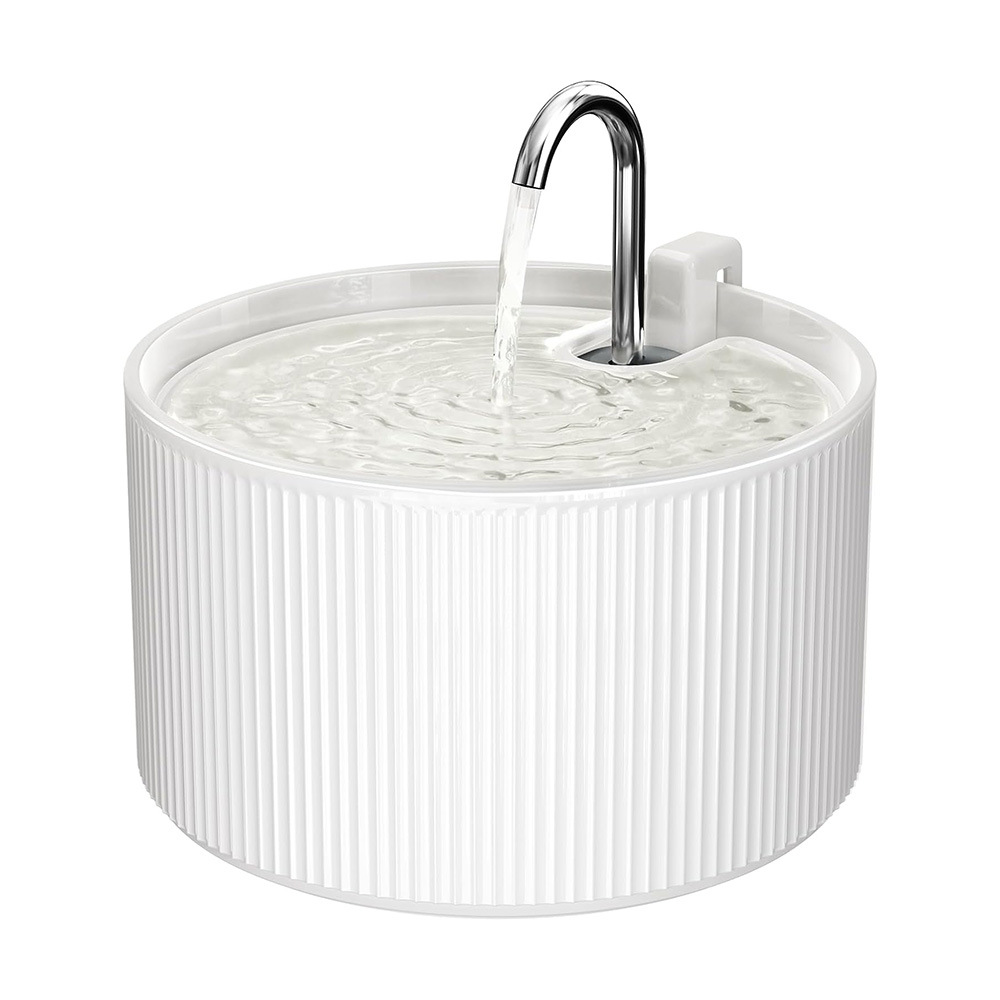 Ceramic Cat Water Fountain 2.2L Pet Automatic Water Dispenser