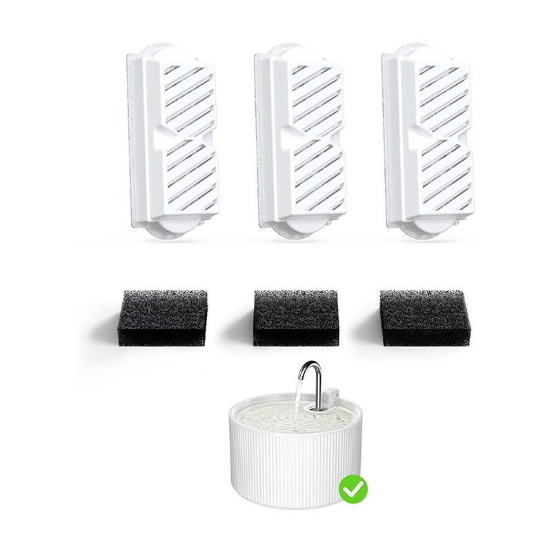 Ceramic Cat Water Fountain 2.2L Pet Automatic Water Dispenser