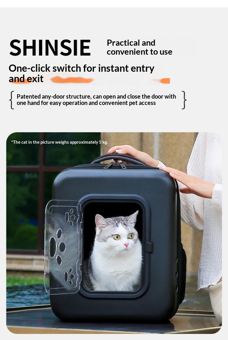 Cat And Dog Outdoor Space Capsule Pet Backpack