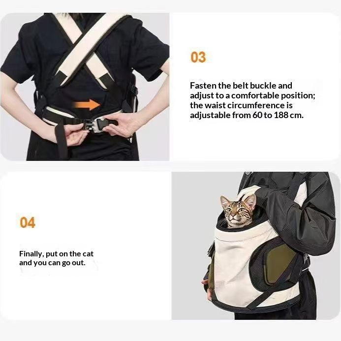 Pet Portable Breathable Cat Backpack With Shoulder Straps