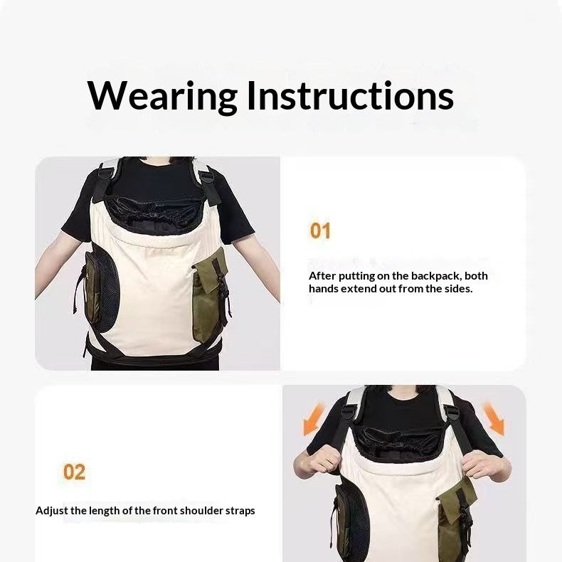 Pet Portable Breathable Cat Backpack With Shoulder Straps