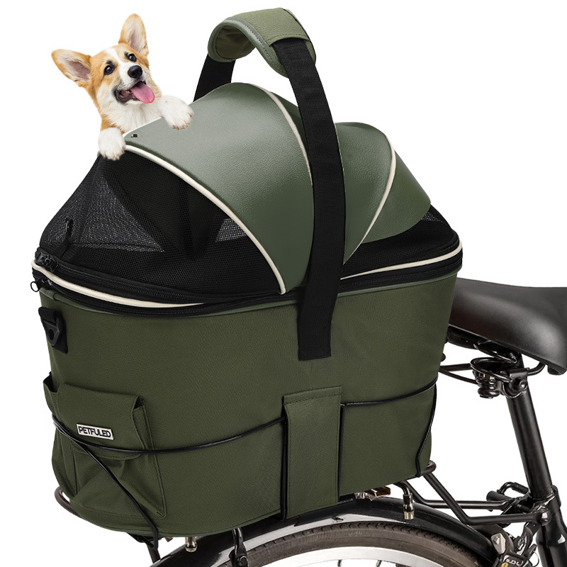 Rear-mounted Pet Basket For Bicycles