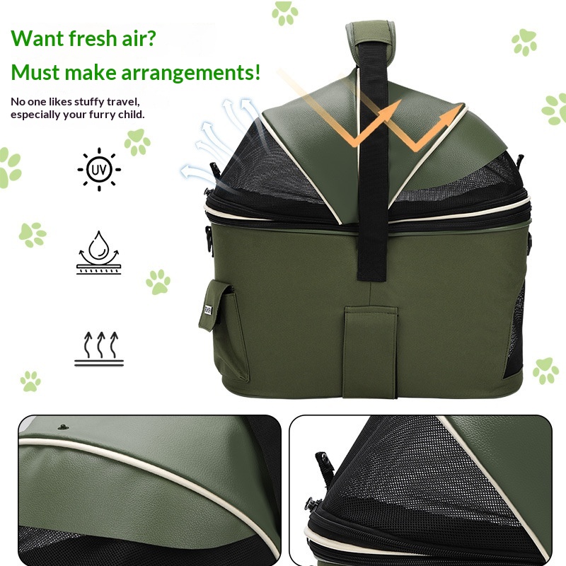 Rear-mounted Pet Basket For Bicycles