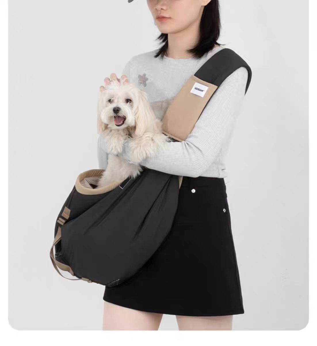 Pet Outing Tote Crossbody Carrier Portable Shoulder Bag Small Dog Travel