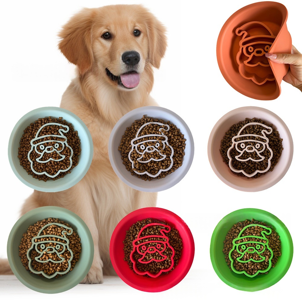 Slow-feeding Bowl Silicone Pet Supplies For Cats And Dogs