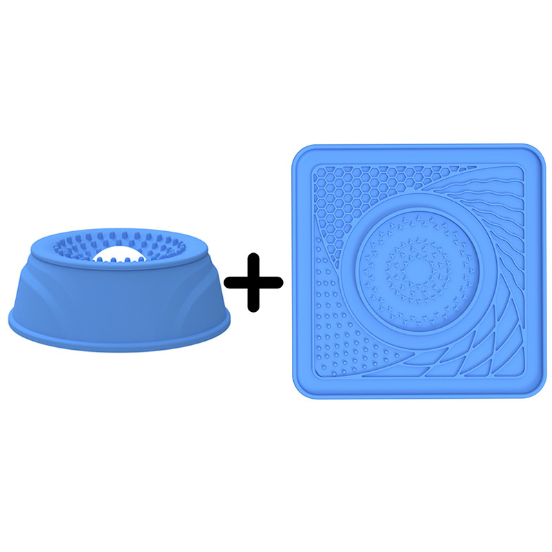 Household Silicone Slow-feeding Dog Bowl
