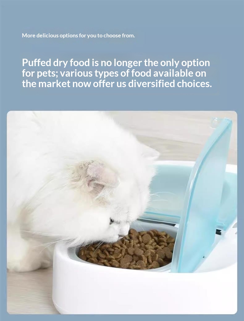 Smart Automatic Dual-Feeding Pet Feeder With Timer