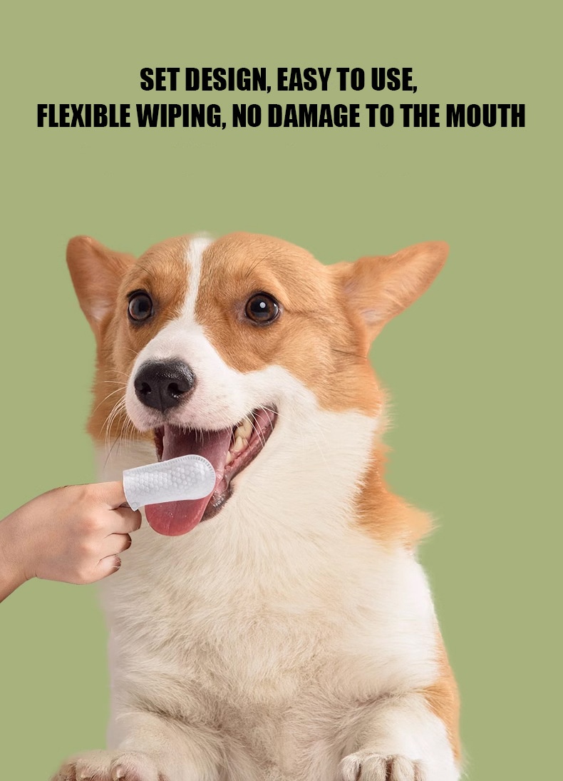 Pet Oral Care Finger Toothbrush Disposable Tartar Remover