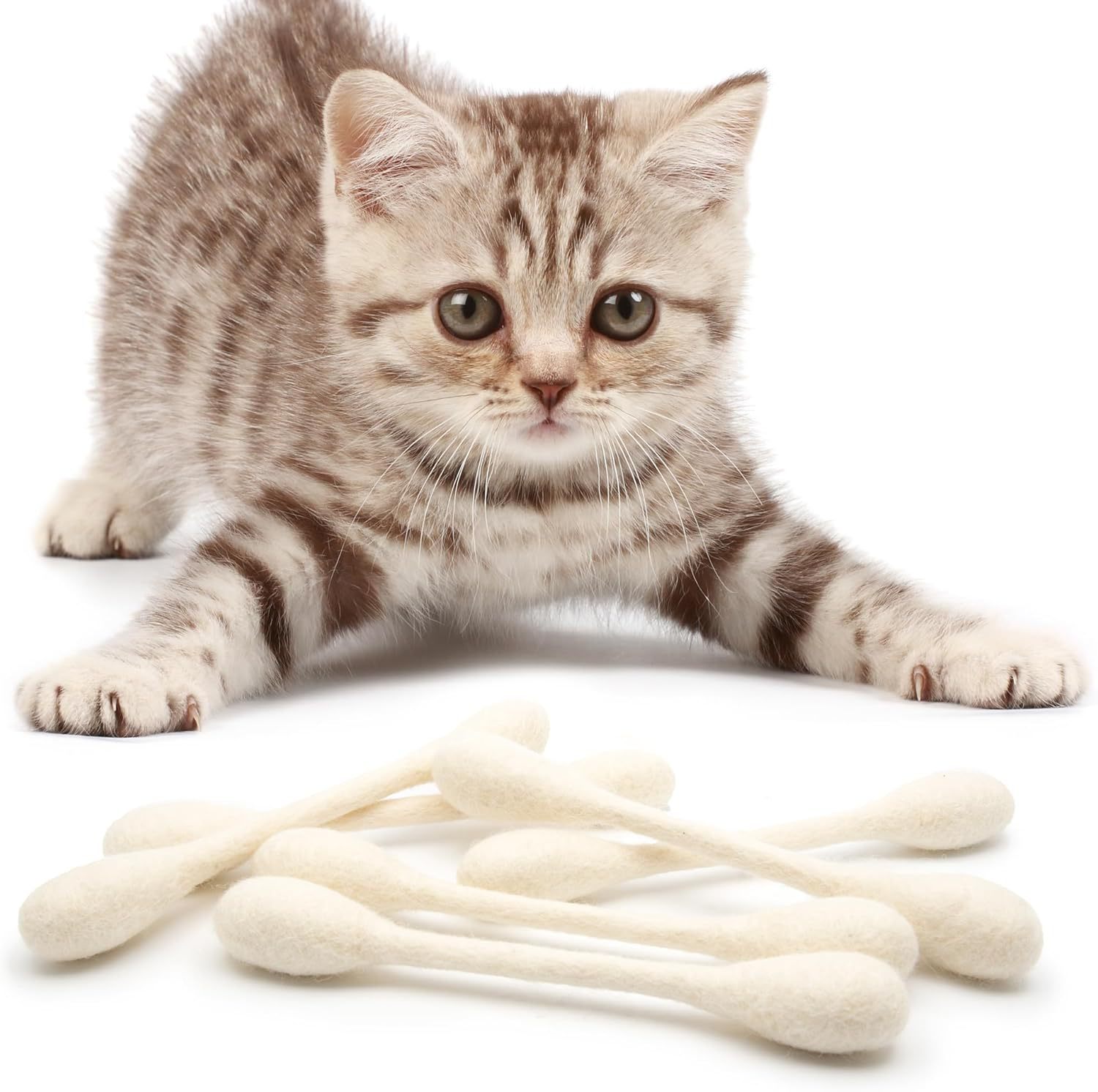 Cat Toy Large Cotton Swab Cat Teaser Wand