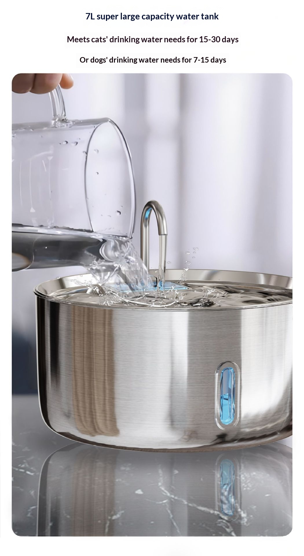 Stainless Steel Pet Water Dispenser