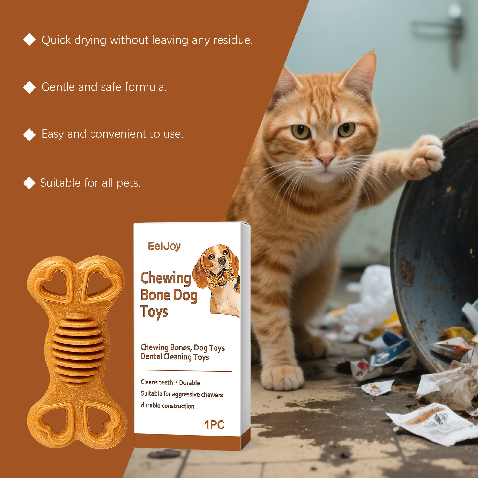 Chewable Durable And Safe Bone-Shaped Pet Toy